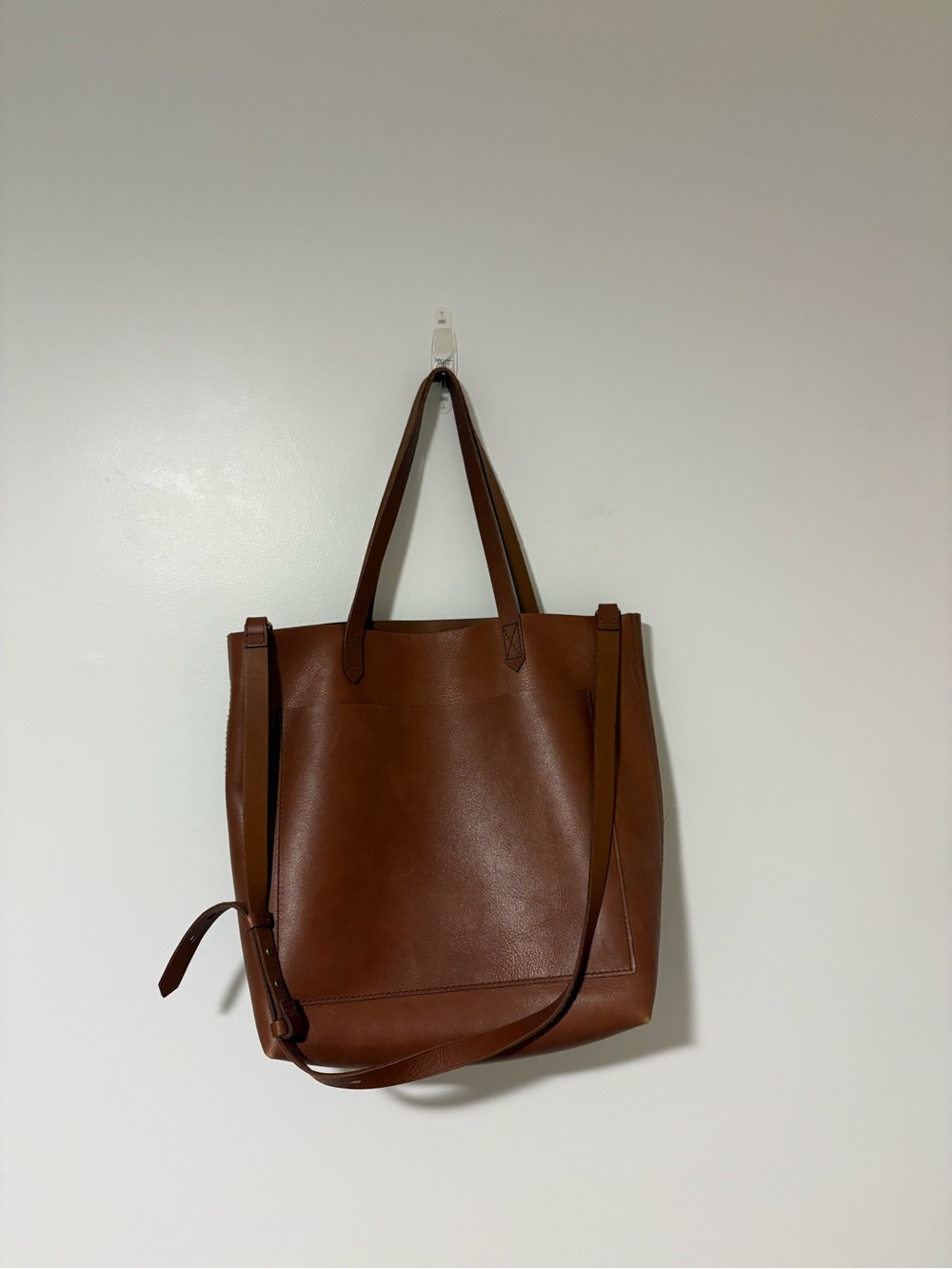 Madewell The Zip-Top Medium Transport Tote in English Saddle - Picture 2 of 7